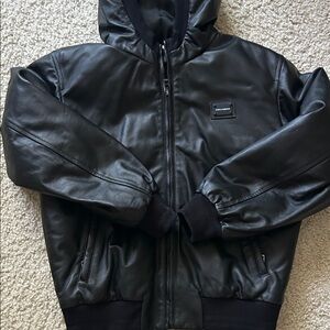 Boys Dolce and Gabbana Leather Jacket